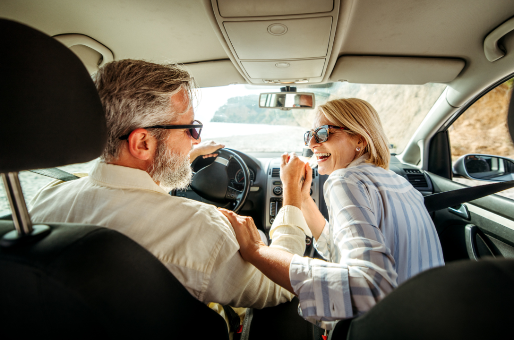 people in car