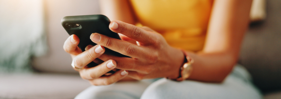 person on phone