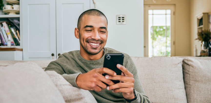 man on phone